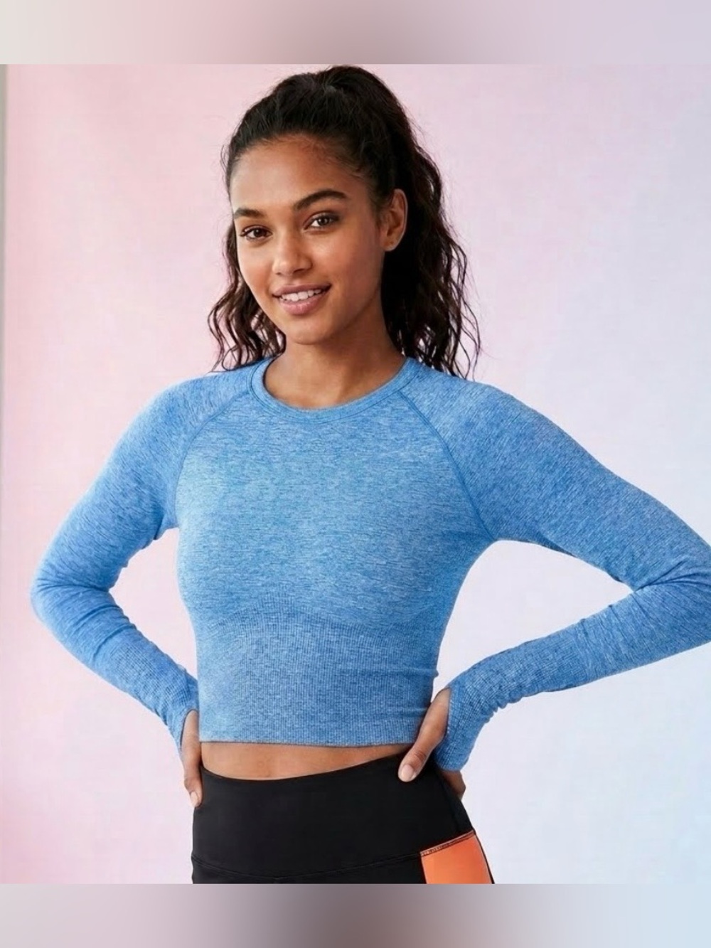 PINK Victoria's Secret Light Blue Seamless Long Sleeve

SEND ME OFFERS